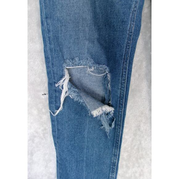 Asos Jeans Juniors Womens Size US 0 UK 24/29 High Rise Mom Blue Remo Denim - Picture 9 of 14